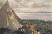 Sir William Orpen A Breezy Day,Howth oil painting picture wholesale